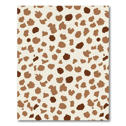 Chic Brown Spotty Leopard Rug