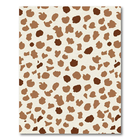 Chic Brown Spotty Leopard Rug