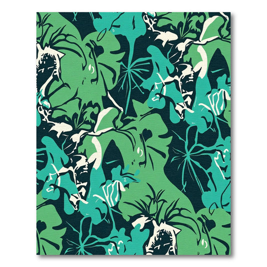 Verdant Emerald Jungle Canopy Rug