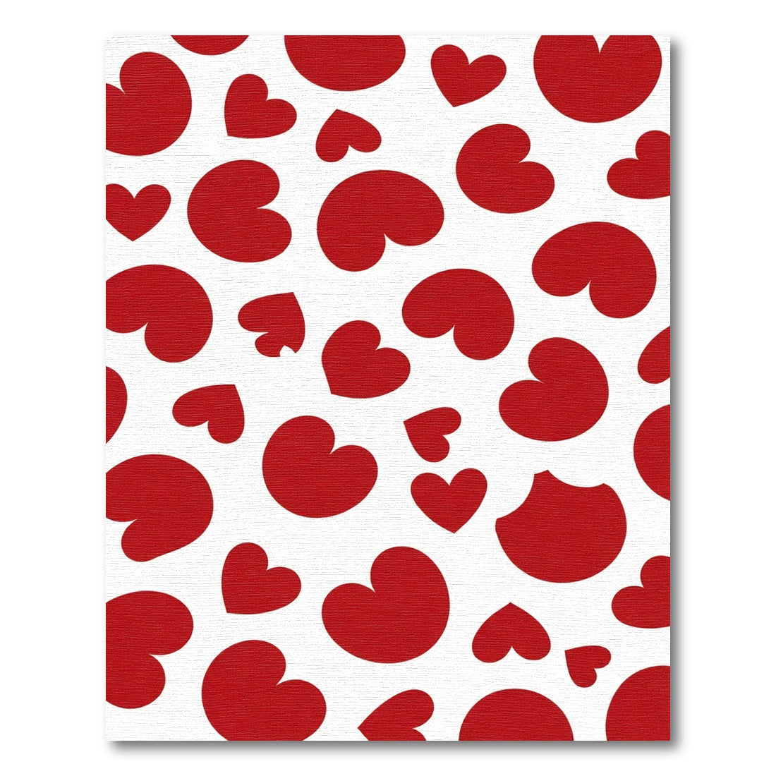 Red Hearts All Over Rug