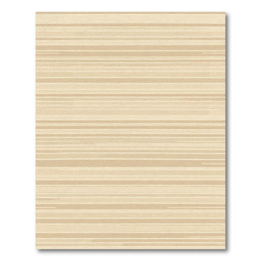 Neutral Horizontal Stripe Wood Grain Rug