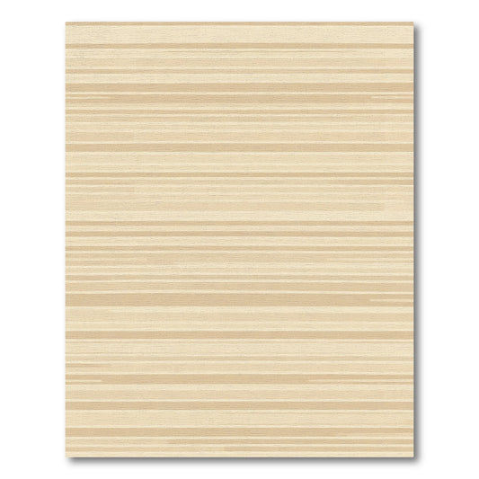 Neutral Horizontal Stripe Wood Grain Rug