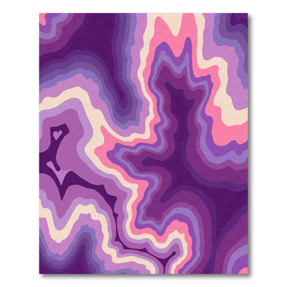 Amethyst Purple Agate Layers Rug