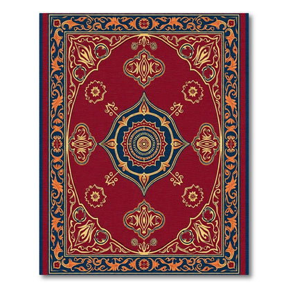 Crimson Royal Medallion Arabesque Rug
