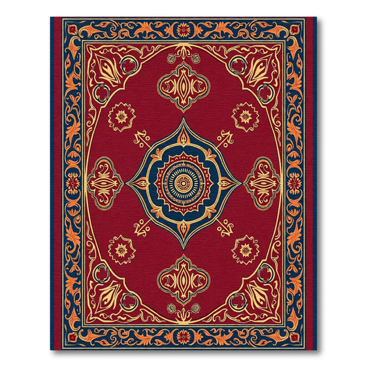 Crimson Royal Medallion Arabesque Rug