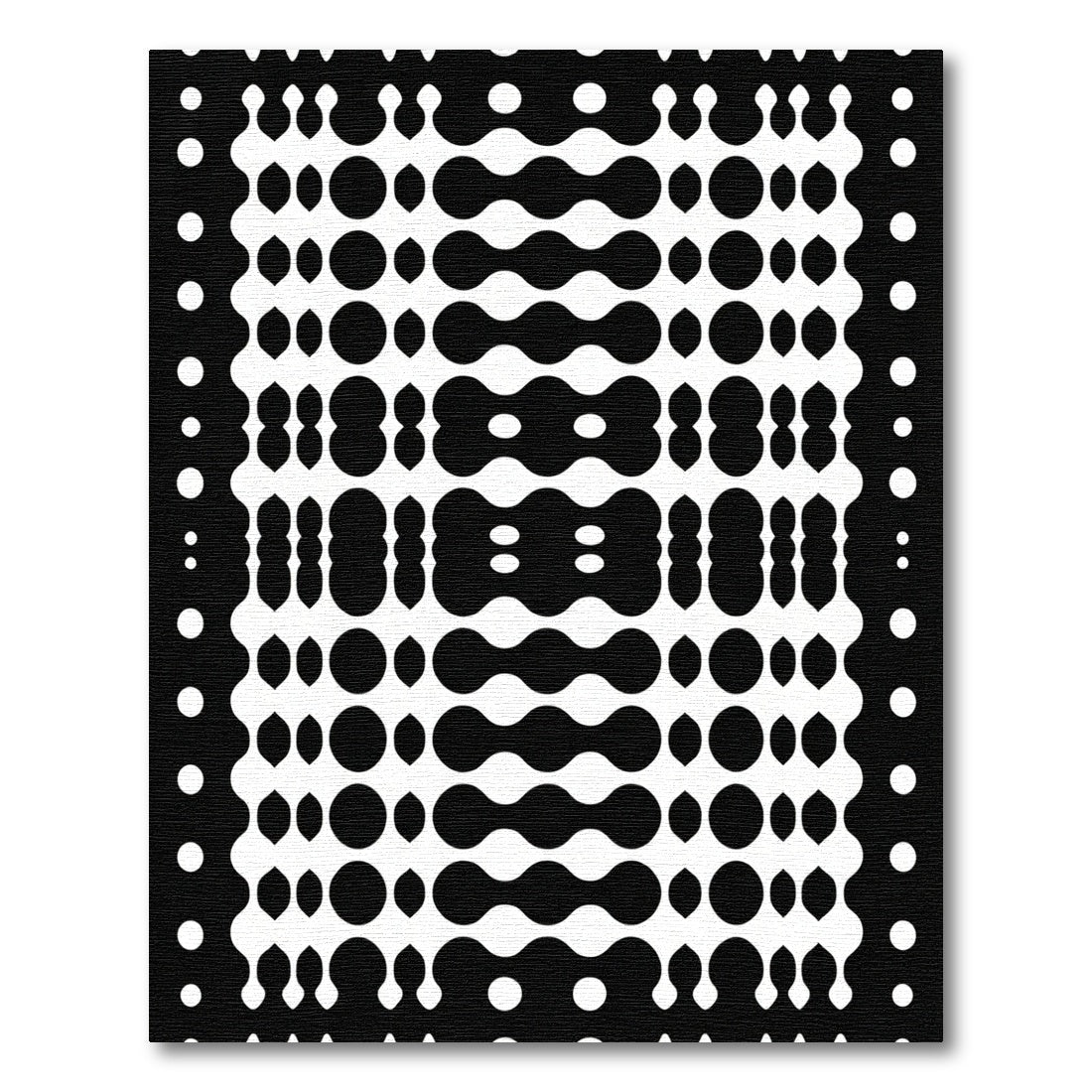 Monochrome Blob Cluster Gradient Rug