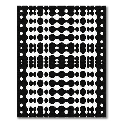 Monochrome Blob Cluster Gradient Rug