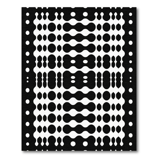 Monochrome Blob Cluster Gradient Rug
