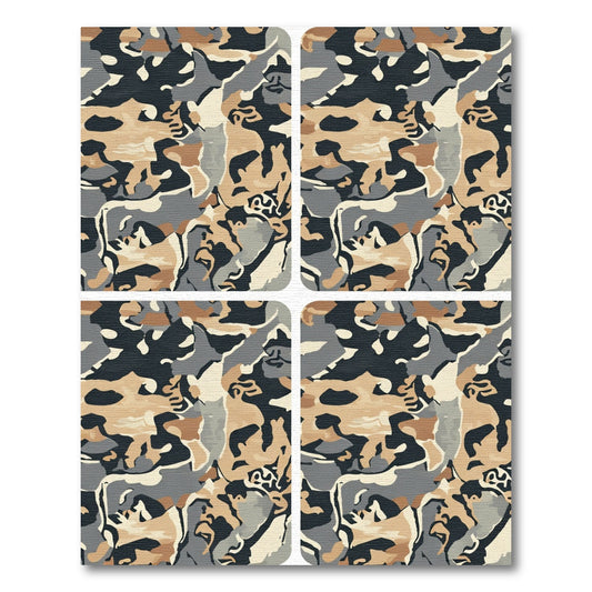 Earthy Tones Camouflage Blend Rug