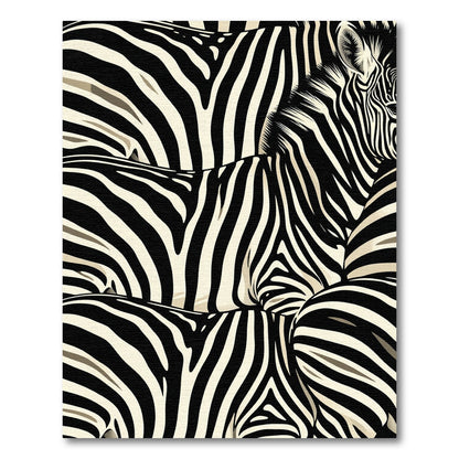 Abstract Equine Striped Contemporary Rug