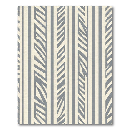 Gray Cream Geometric Abstract Stripes Rug