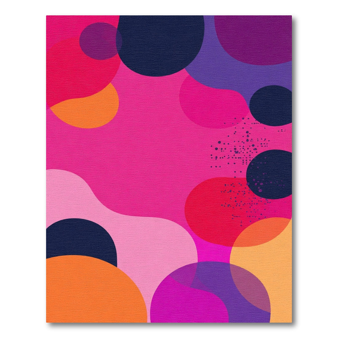 Vibrant Abstract Color Blobs Rug
