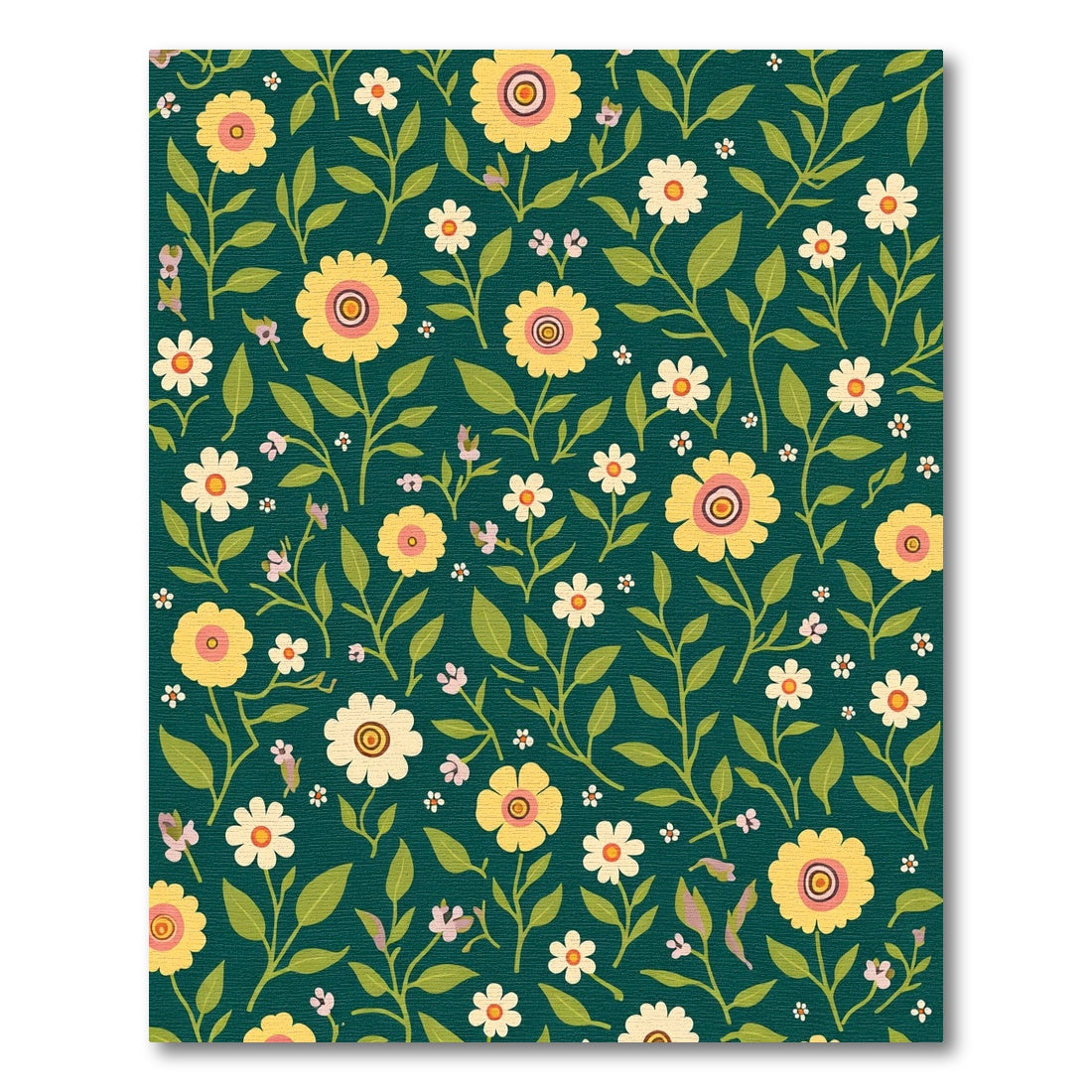 Yellow Daisy Garden Vine Rug