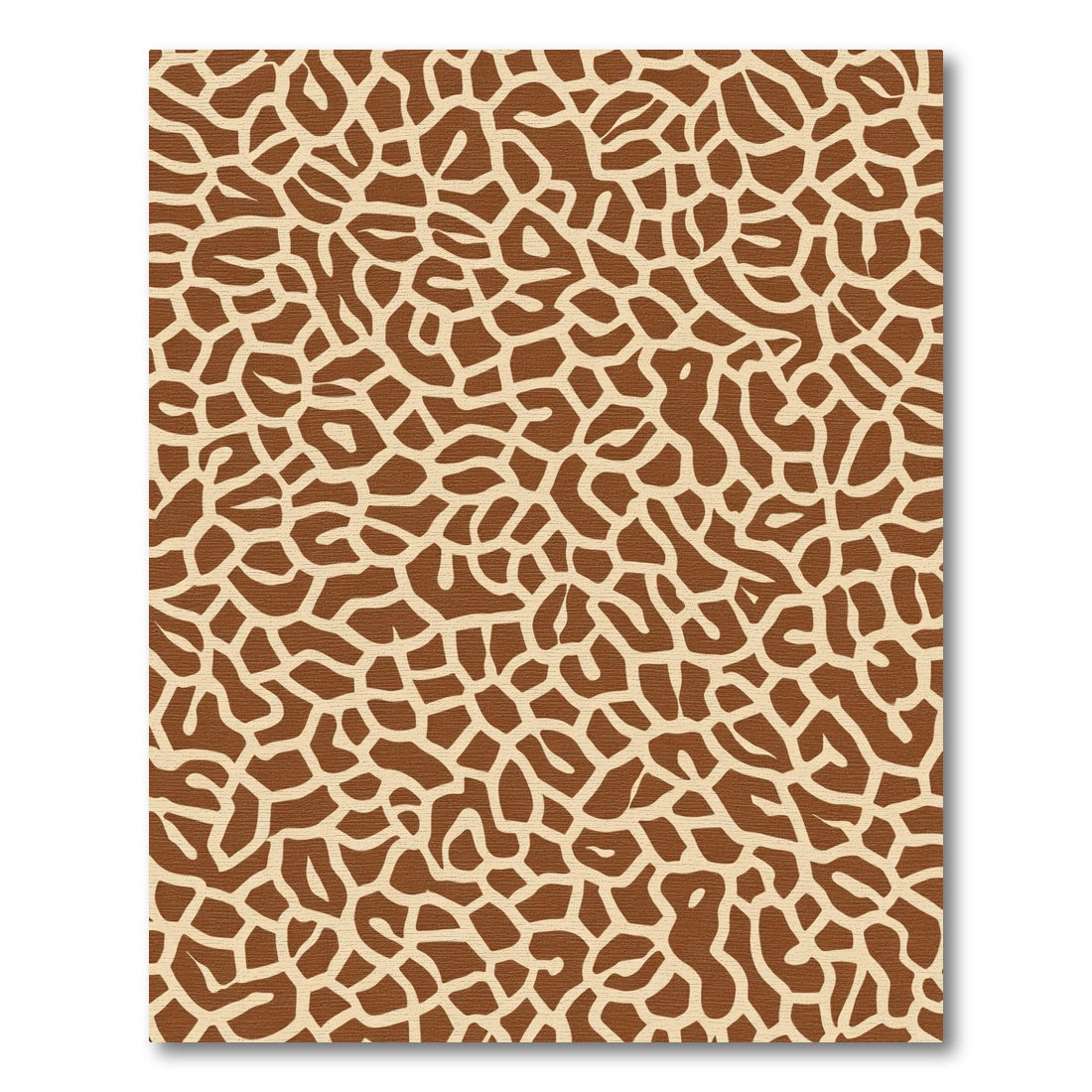 Brown Tan Giraffe Print Rug