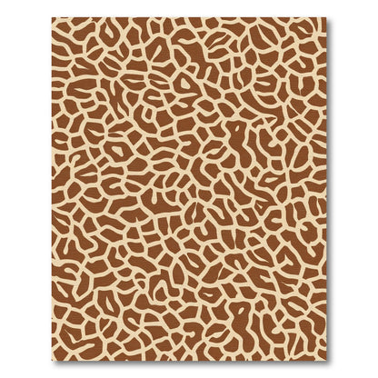 Brown Tan Giraffe Print Rug