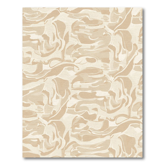 Earthy Swirl Abstract Texture Rug