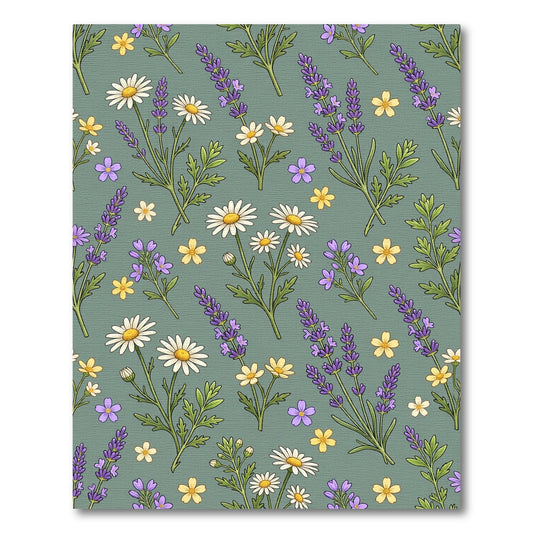 Lavender Daisy Meadow Floral Rapport Rug