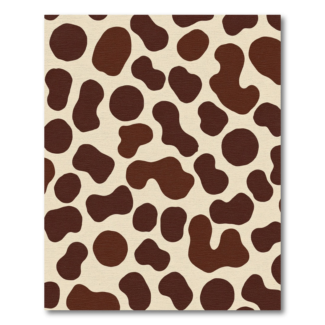 Cream Brown Amorphous Spots Rug