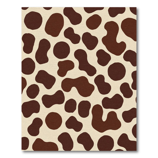 Cream Brown Amorphous Spots Rug