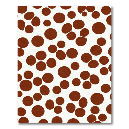 Brown Dot Scattered Composition Rug
