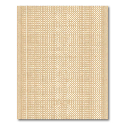 Golden Dot Stripe Textured Rug
