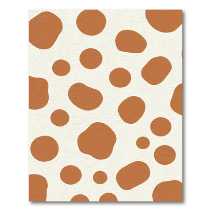 Terracotta Speckled Organic Shape Rug