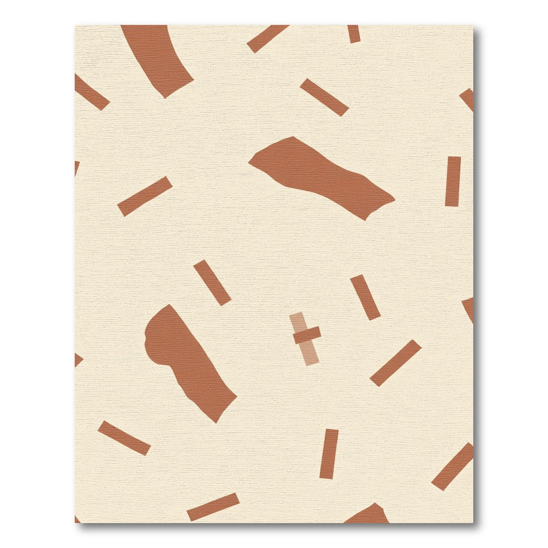 Terracotta Swirl Abstract Accents Rug