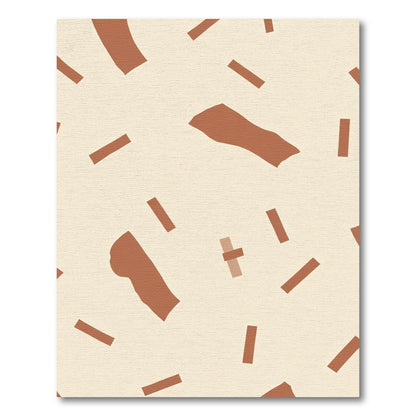 Terracotta Swirl Abstract Accents Rug