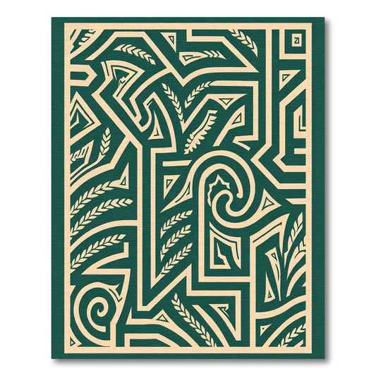 Teal Yellow Geometric Abstract Swirl Rug