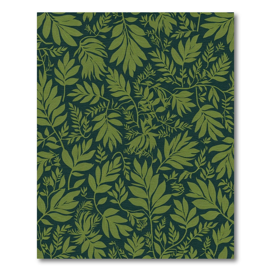 Deep Green Lush Foliage Rug