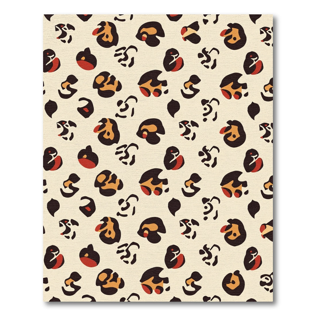 Bold Ochre Animal Spots Rug