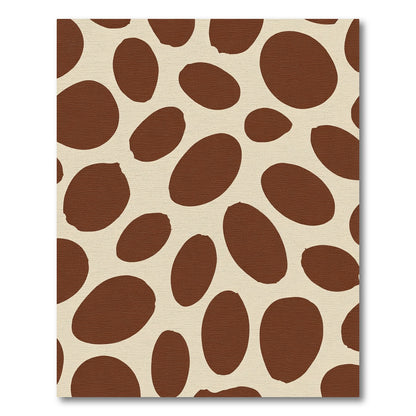 Brown Tan Spotted Organic Composition Rug