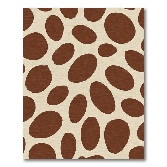 Brown Tan Spotted Organic Composition Rug