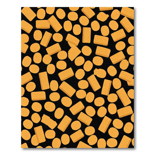 Orange Pills Rectangle Scatter Rug