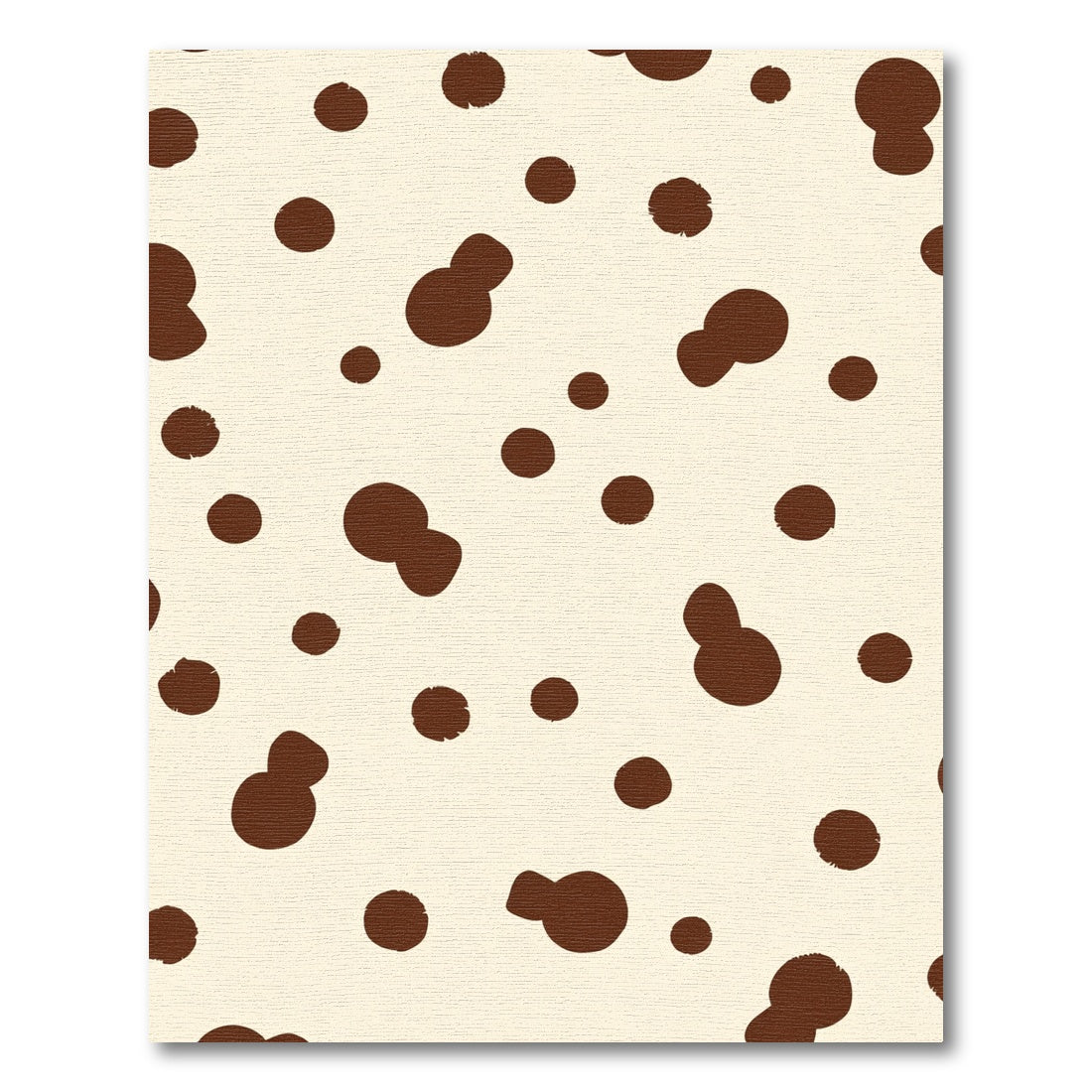 Cream Brown Spotty Scatter Rug