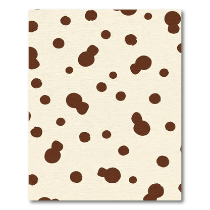 Cream Brown Spotty Scatter Rug