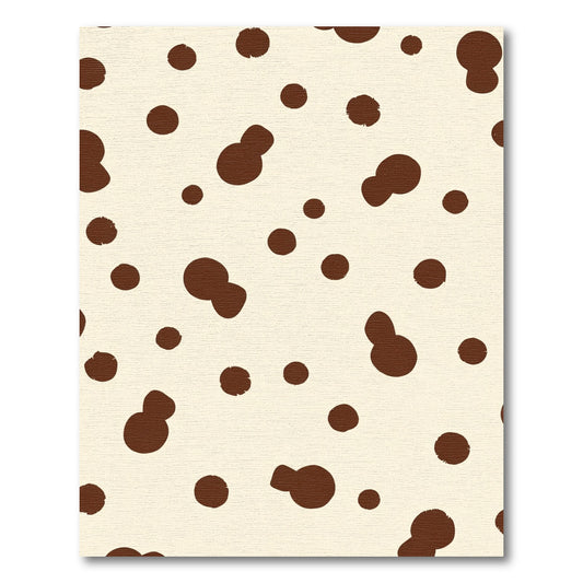 Cream Brown Spotty Scatter Rug