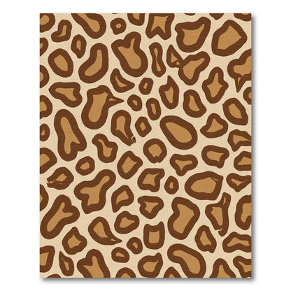 Tan Brown Animal Spots Rug