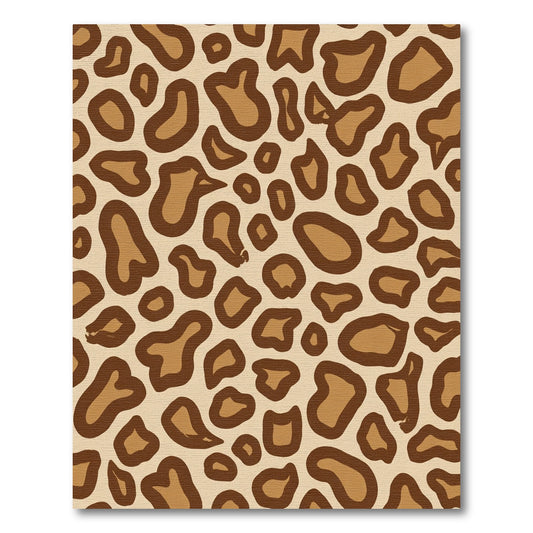 Tan Brown Animal Spots Rug