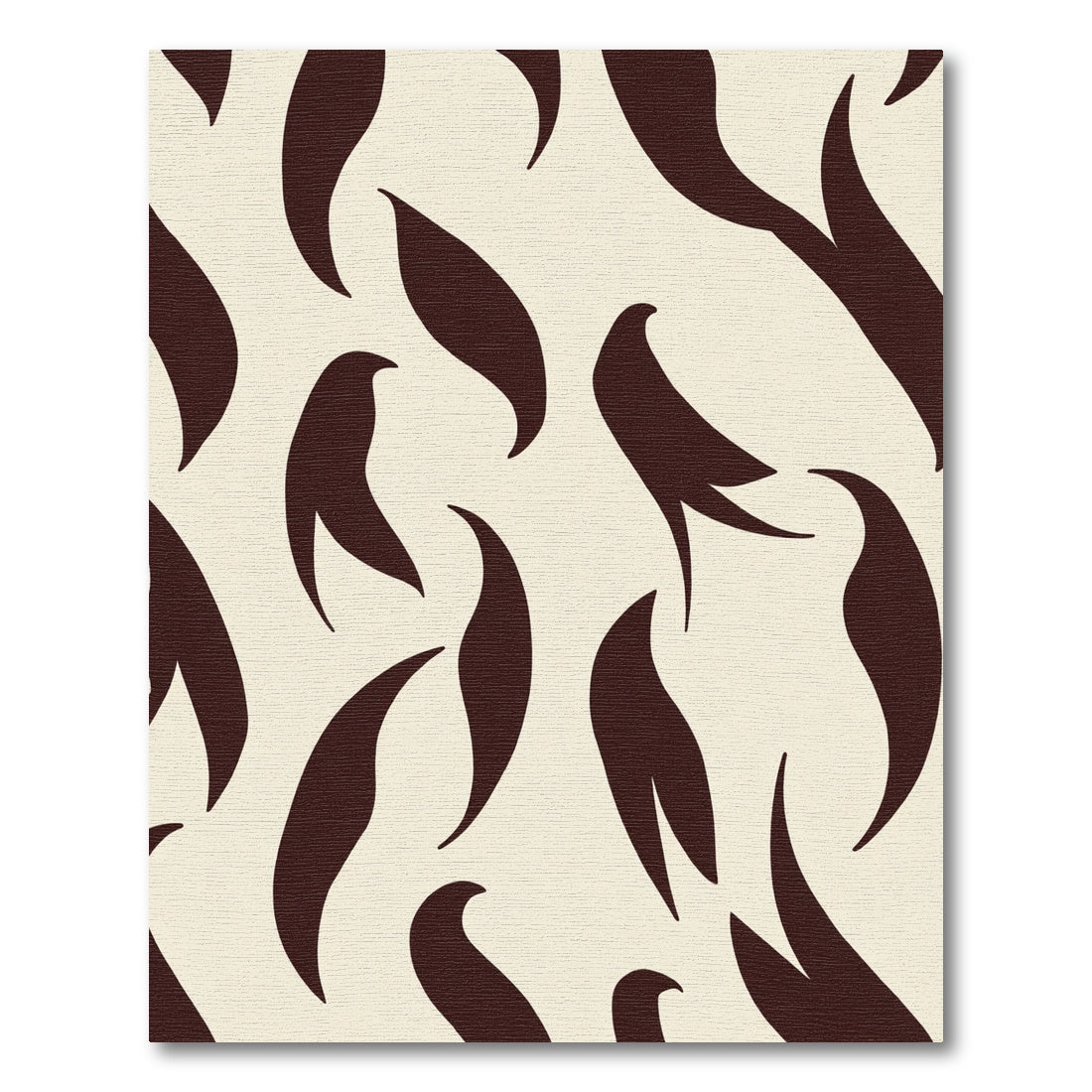 Rich Sienna Organic Swirls Rug