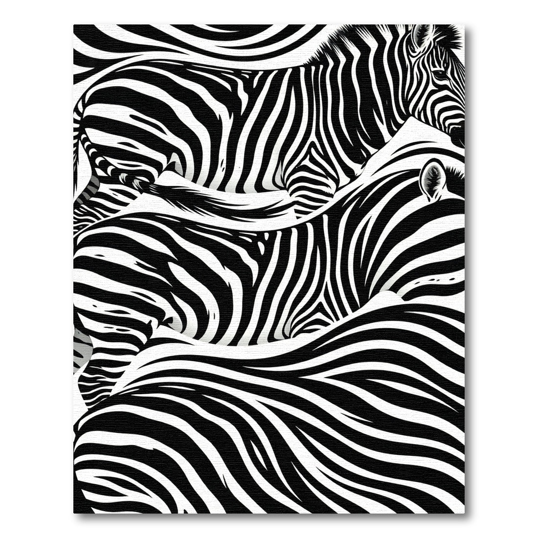 Stripe Zebra Wildlife Art Rug