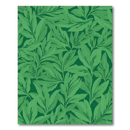 Verdant Green Leafy Branches Rug