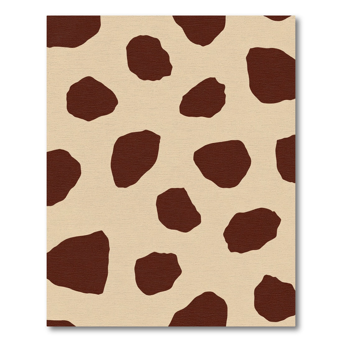 Brown Spotty Contemporary Animal Print Rug