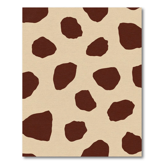 Brown Spotty Contemporary Animal Print Rug
