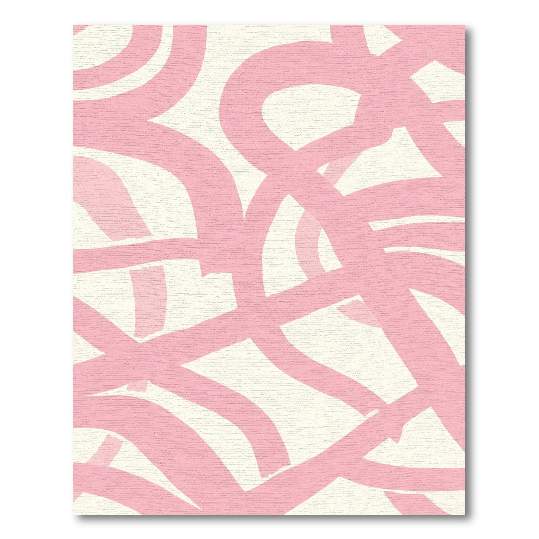 Soft Pink Brushstroke Abstract Rug