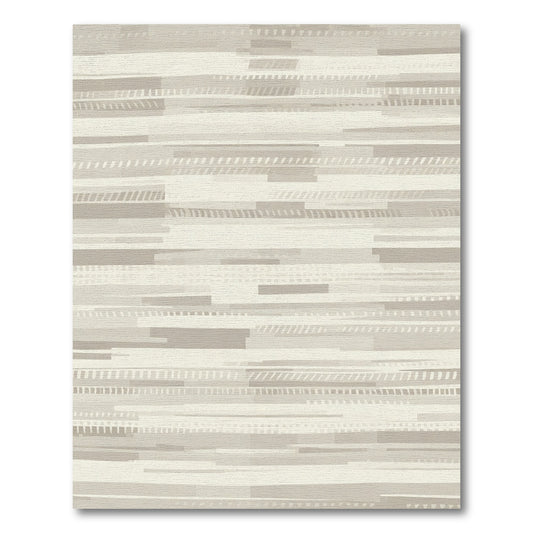 Neutral Tone Abstract Stripe Texture Rug