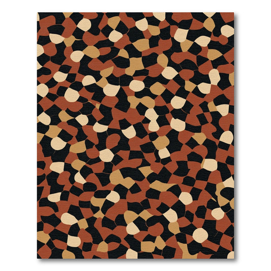 Earthy Camo Organic Patchwork Rug