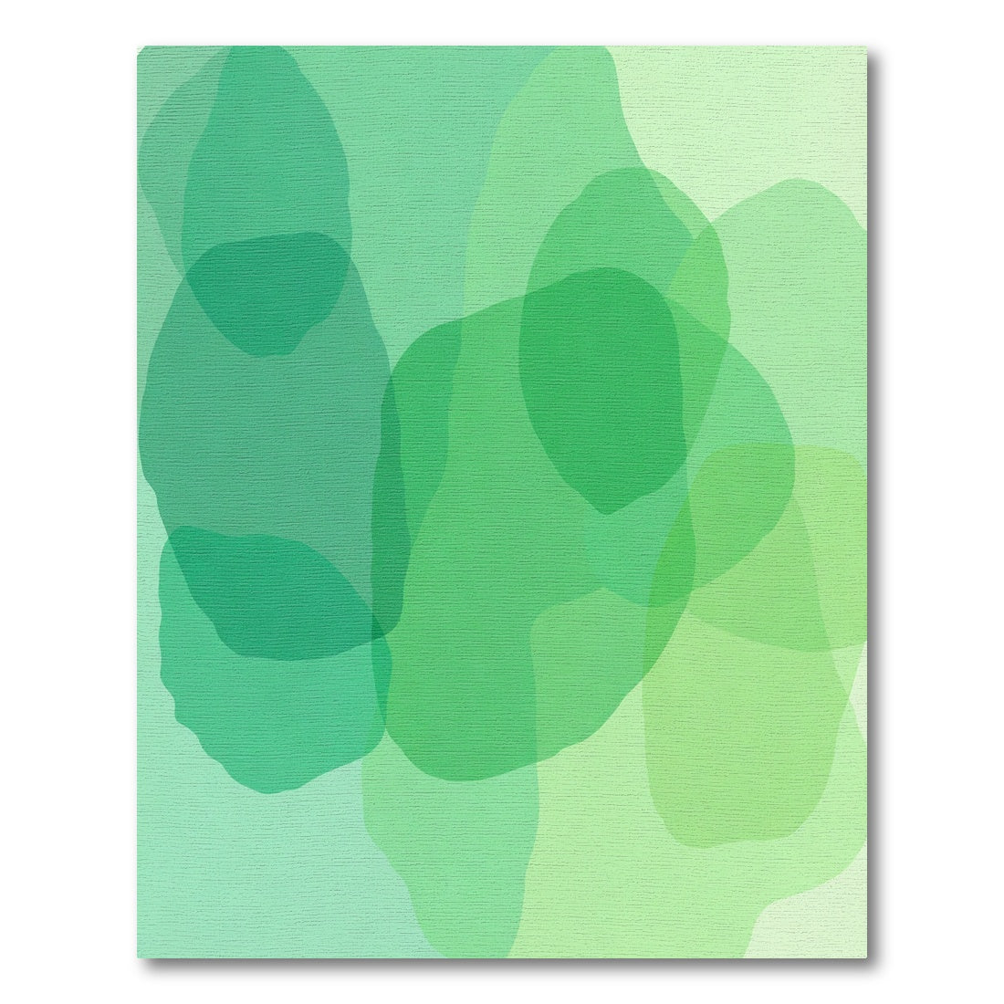 Verdant Organic Blob Overlap Rug