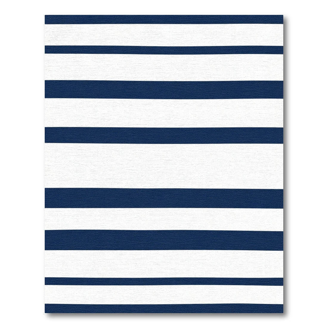Bold Navy White Stripe Rug