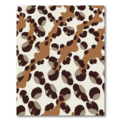 Wild Animal Print Tan Brown Rug